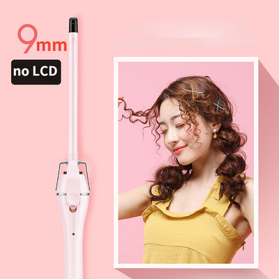 Novi dolazak 9 mm uvijač za kosu LCD ekran Vuneni uvijač za kosu Keramički Teddy Superfine Frizerski alati za trajnu Uvijači za kosu Uvijači