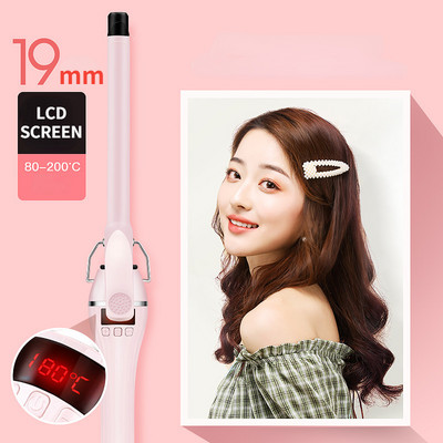 Novi dolazak 9 mm uvijač za kosu LCD ekran Vuneni uvijač za kosu Keramički Teddy Superfine Frizerski alati za trajnu Uvijači za kosu Uvijači