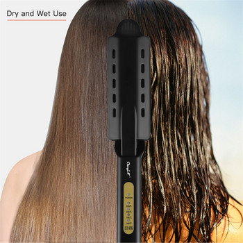 CkeyiN Επαγγελματικό κράμα τιτανίου Flat Iron Ρυθμιζόμενο ίσιωμα μαλλιών με σίδερο ταχείας θέρμανσης Styler μαλλιών.