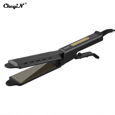 CkeyiN Titanium legura profesionalno glačalo glačalo za kosu s podesivom temperaturom glačalo za kosu brzo zagrijavanje.