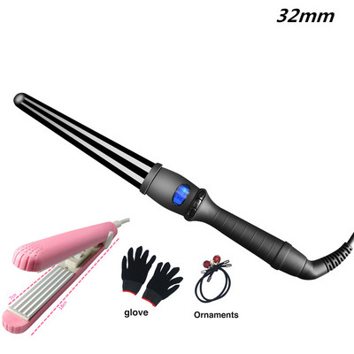 Instrumente de coafat ceramice Fier de ondulat profesional ondulator de păr Con de flori de pere Ondulator de păr electric Roller Baghetă de ondulare