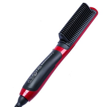 Hair Straight Ηλεκτρικό ισιωτικό μαλλιών Steam Hot Comb Beard Straightener Styler Brush Εργαλεία styling μαλλιών για γυναίκες