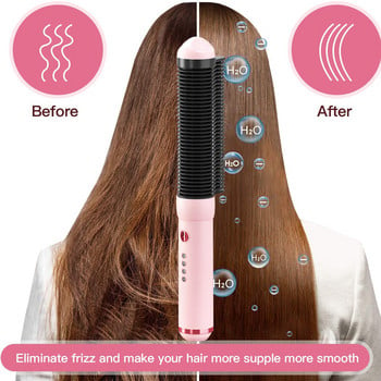 Βούρτσα ισιώματος μαλλιών Professional Ion Hot Comb Ίσιωμα μαλλιών Γρήγορης θέρμανσης Ηλεκτρική βούρτσα μαλλιών Κεραμικό σίδερο για μπούκλες μαλλιών