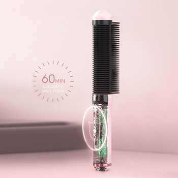 Βούρτσα ισιώματος μαλλιών Professional Ion Hot Comb Ίσιωμα μαλλιών Γρήγορης θέρμανσης Ηλεκτρική βούρτσα μαλλιών Κεραμικό σίδερο για μπούκλες μαλλιών