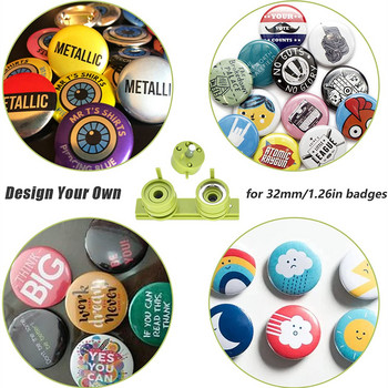 Καλούπι 25--58mm Badge Button Maker, Εναλλάξιμος καλούπι μήτρας, Badge Punching Calle, Slide Rail, Button Making DIY Round Pin Maker