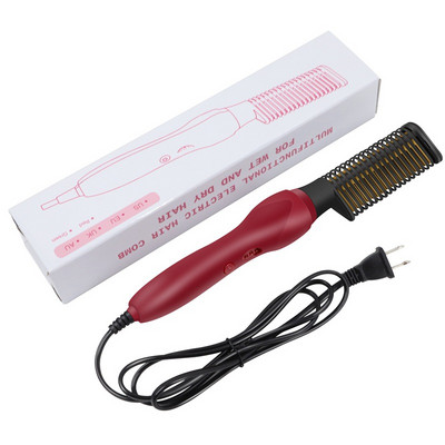Nouă perie pentru îndreptat părul 2 în 1 Dispozitiv de îndreptat profesional cu pieptene fierbinte pentru peruci, ondulator de păr, pieptene de îndreptat, instrumente de styling