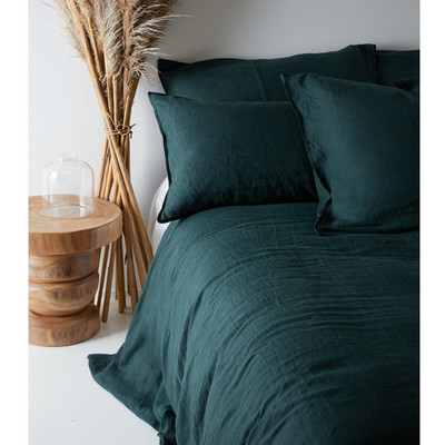 100% vászon párnahuzat ágyhoz egyszínű párnahuzat huzat 50*75 cm párnahuzat boríték Kényelmes lakberendezés