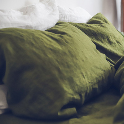 100% vászon párnahuzat ágyhoz egyszínű párnahuzat huzat 50*75 cm párnahuzat boríték Kényelmes lakberendezés