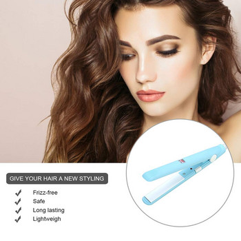 Mini Lisser Flat Iron Мини преса за коса Преносима електрическа преса за изправяне Маша за коса Бързо нагряване Инструменти за оформяне на коса