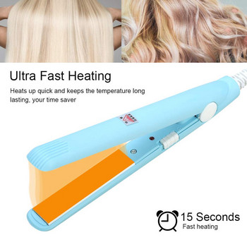 Mini Lisser Flat Iron Мини преса за коса Преносима електрическа преса за изправяне Маша за коса Бързо нагряване Инструменти за оформяне на коса