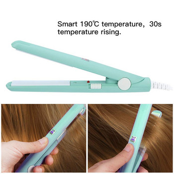 Mini Lisser Flat Iron Мини преса за коса Преносима електрическа преса за изправяне Маша за коса Бързо нагряване Инструменти за оформяне на коса