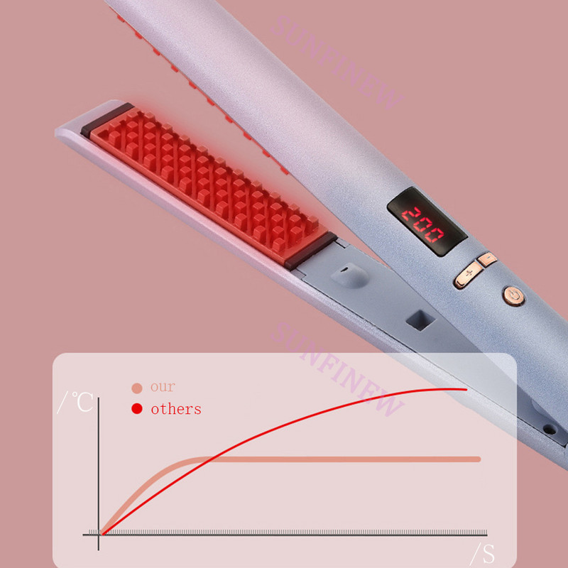 Mini 3D úszó sín, krimpelő hajcsavaró kerámia negatív ion hajsütővas Kukorica dauer bolyhos haj digitális formázó eszközök