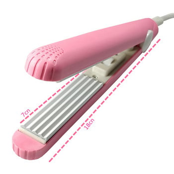 Μπλε/ροζ/μωβ Εργαλεία οικιακής styling Ηλεκτρική μπούκλα μαλλιών Κυματοειδές πιάτο ρολό υγρό και στεγνό ισιωτικό για τα μαλλιά Μίνι σίδερο μαλλιών