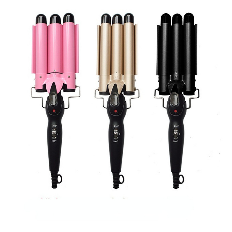 Σίδερο για μπούκλες 20/32mm Κεραμικό σίδερο για μπούκλες μαλλιών Επαγγελματικές λαβίδες μαλλιών για όλους τους τύπους μαλλιών