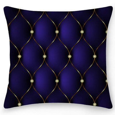 1db Geometric Print párnahuzat Kétoldalas poliészter párnahuzat lakberendezési párnahuzat autós kanapé párnahuzat otthoni dekoráció