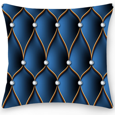 1db Geometric Print párnahuzat Kétoldalas poliészter párnahuzat lakberendezési párnahuzat autós kanapé párnahuzat otthoni dekoráció