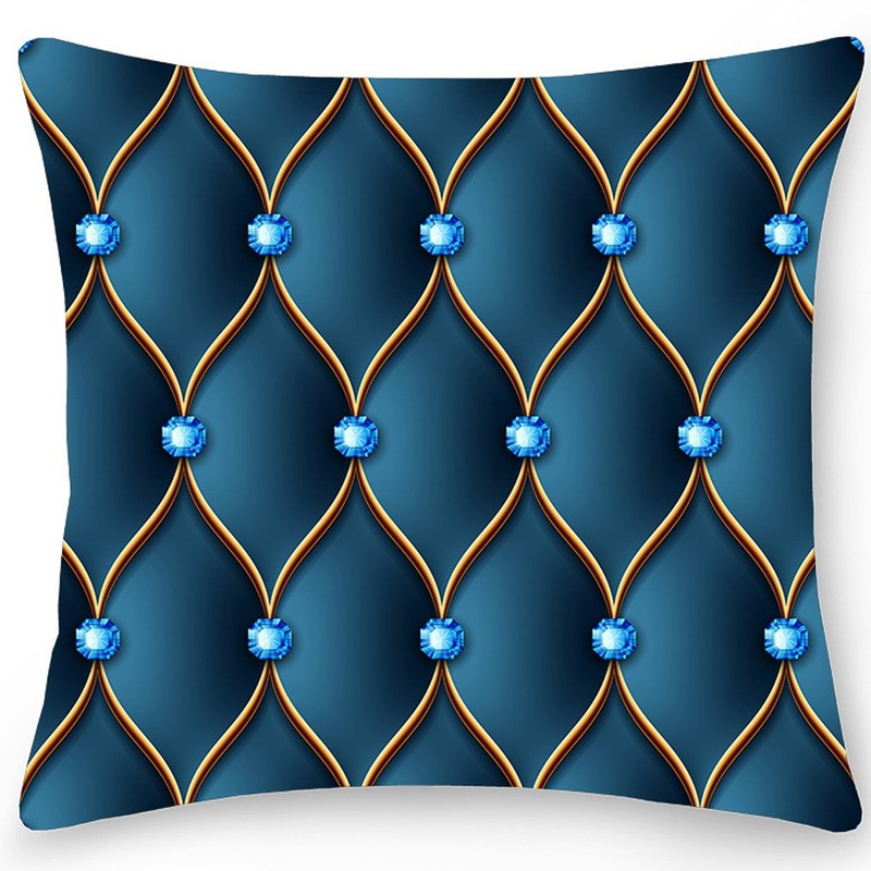 1db Geometric Print párnahuzat Kétoldalas poliészter párnahuzat lakberendezési párnahuzat autós kanapé párnahuzat otthoni dekoráció