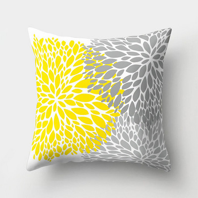 45X45CM geometriai nyomtatás sárga színű csík párnahuzat hálószoba nappali autós ülés kanapé Puha párnahuzat otthoni dekoráció