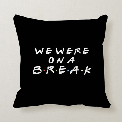 Classic Friends TV Show Crni jastučnica s otisnutim citatom Poliesterska četvrtasta jastučnica Home Hotel Auto Ukrasna jastučnica