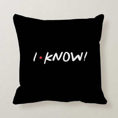 Classic Friends TV Show Crni jastučnica s otisnutim citatom Poliesterska četvrtasta jastučnica Home Hotel Auto Ukrasna jastučnica