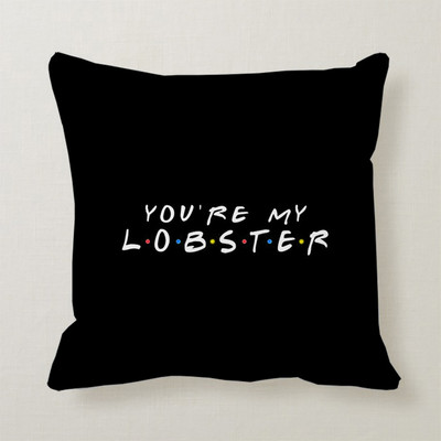 Classic Friends TV Show Crni jastučnica s otisnutim citatom Poliesterska četvrtasta jastučnica Home Hotel Auto Ukrasna jastučnica