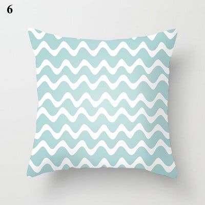Boho menta zöld párnahuzat dekoratív párnahuzat 45*45 cm modern geometriájú nyomtatás párnahuzat kanapé kanapé kidobó párnahuzat
