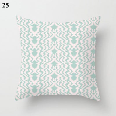 Boho menta zöld párnahuzat dekoratív párnahuzat 45*45 cm modern geometriájú nyomtatás párnahuzat kanapé kanapé kidobó párnahuzat