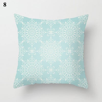 Boho menta zöld párnahuzat dekoratív párnahuzat 45*45 cm modern geometriájú nyomtatás párnahuzat kanapé kanapé kidobó párnahuzat