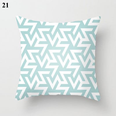 Boho menta zöld párnahuzat dekoratív párnahuzat 45*45 cm modern geometriájú nyomtatás párnahuzat kanapé kanapé kidobó párnahuzat