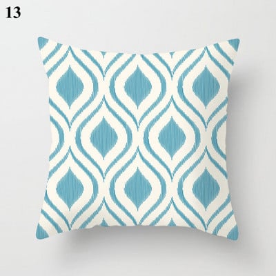 Boho menta zöld párnahuzat dekoratív párnahuzat 45*45 cm modern geometriájú nyomtatás párnahuzat kanapé kanapé kidobó párnahuzat