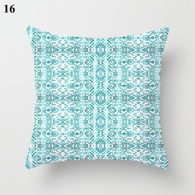 Boho menta zöld párnahuzat dekoratív párnahuzat 45*45 cm modern geometriájú nyomtatás párnahuzat kanapé kanapé kidobó párnahuzat