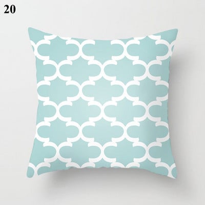 Boho menta zöld párnahuzat dekoratív párnahuzat 45*45 cm modern geometriájú nyomtatás párnahuzat kanapé kanapé kidobó párnahuzat