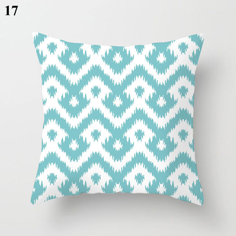 Boho menta zöld párnahuzat dekoratív párnahuzat 45*45 cm modern geometriájú nyomtatás párnahuzat kanapé kanapé kidobó párnahuzat
