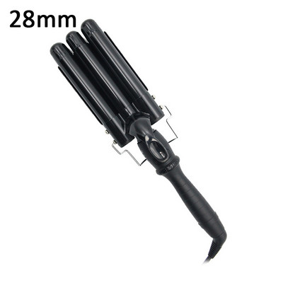 SONOFLY 22mm LCD ondulator de par electric triplu butoi ceramica ondulator par ondulat instrumente de styling anioni încălzire rapidă JF-112