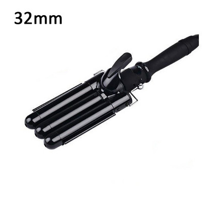 SONOFLY 22mm LCD ondulator de par electric triplu butoi ceramica ondulator par ondulat instrumente de styling anioni încălzire rapidă JF-112