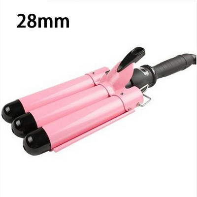 SONOFLY 22mm LCD ondulator de par electric triplu butoi ceramica ondulator par ondulat instrumente de styling anioni încălzire rapidă JF-112