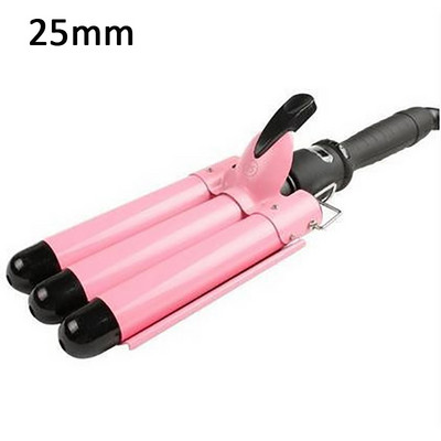 SONOFLY 22mm LCD ondulator de par electric triplu butoi ceramica ondulator par ondulat instrumente de styling anioni încălzire rapidă JF-112