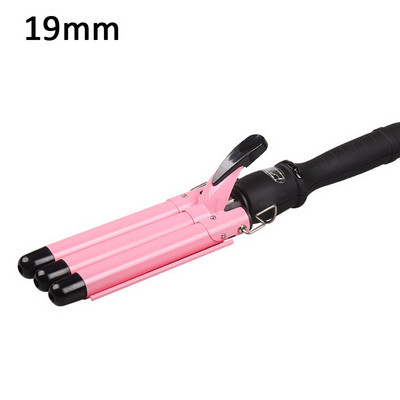 SONOFLY 22mm LCD ondulator de par electric triplu butoi ceramica ondulator par ondulat instrumente de styling anioni încălzire rapidă JF-112