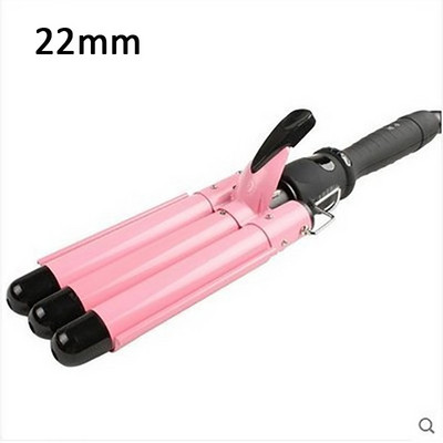 SONOFLY 22mm LCD ondulator de par electric triplu butoi ceramica ondulator par ondulat instrumente de styling anioni încălzire rapidă JF-112