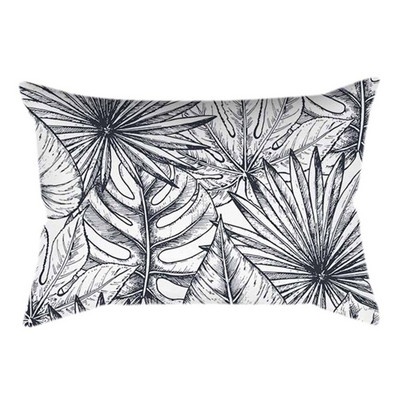 Botanical Mosaic Art otthoni poliészter dekor párnahuzat elegáns nappali kanapé téglalap alakú párnahuzat 30x50 cm párnahuzat