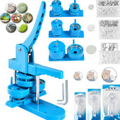 Žetonu pogu veidošanas mašīna 25+32+58MM nozīmīšu komplekts -300Gb pogas daļas + 3 veidne + 3 apļveida griezējs, DIY tapas presēšanas mašīna