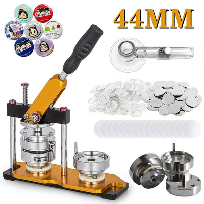 Stroj za izradu gumba DIY set bedževa za značke, 25/32/37/44/58 MM stroj za prešanje znački sa 100 dijelova gumba + kružni rezač + kalup