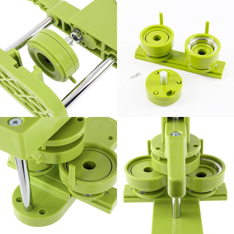 Įvairių dydžių mygtukų gaminimo mašina - mygtukų gaminimo mašina (25-58 mm), ženkliukų gaminimo perforavimo mašina su keičiama forma