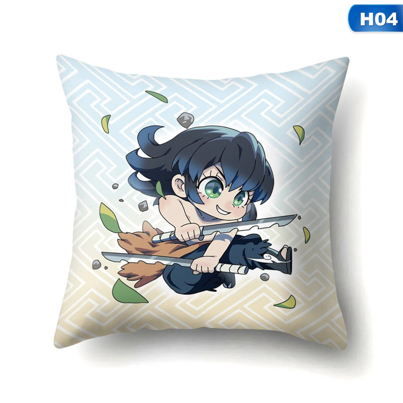 Huse de perne de canapea Cartoon japonez Anime Demon Slayer Perna Scaun Decor Home Față de pernă Față de pernă