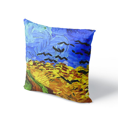 Van Gogh olajfestmény párnahuzat kanapé párnahuzat napraforgó csillagos éjszakai díszpárnahuzat esküvői parti lakberendezés 45x45cm