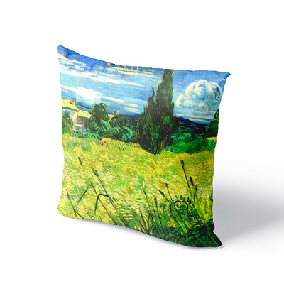 Van Gogh olajfestmény párnahuzat kanapé párnahuzat napraforgó csillagos éjszakai díszpárnahuzat esküvői parti lakberendezés 45x45cm