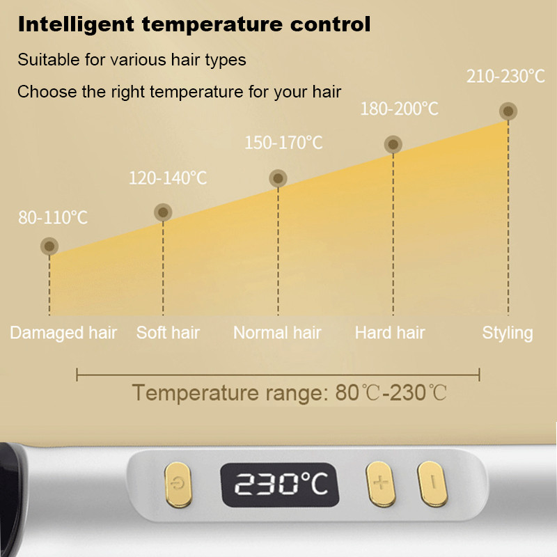 Novi češalj za ravnanje kose Muška četka za ravnanje brade Turmalin Keramička četka za uvijače za kosu Češalj za ravnanje kose Uvijači