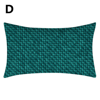 1db lakberendezési párnahuzat védő kékeszöld kék téglalap alakú ágyéki párnahuzat párnahuzat 30x50cm