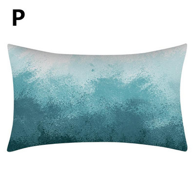 1db lakberendezési párnahuzat védő kékeszöld kék téglalap alakú ágyéki párnahuzat párnahuzat 30x50cm