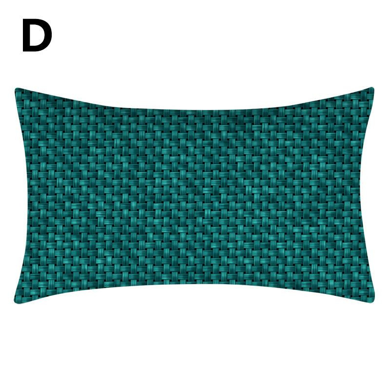 1db lakberendezési párnahuzat védő kékeszöld kék téglalap alakú ágyéki párnahuzat párnahuzat 30x50cm